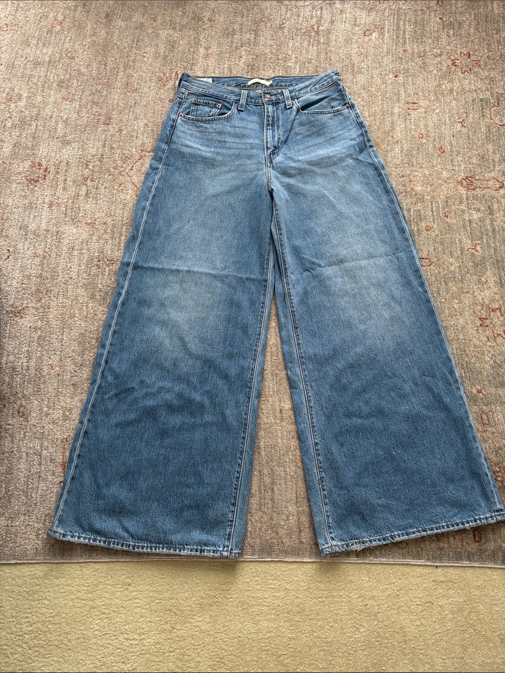 Levi's Wide-Leg High-Rise Blue Denim Jeans